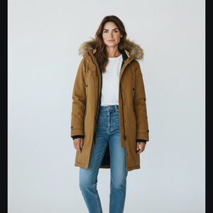 Orvis Black and Tan Hooded Jacket